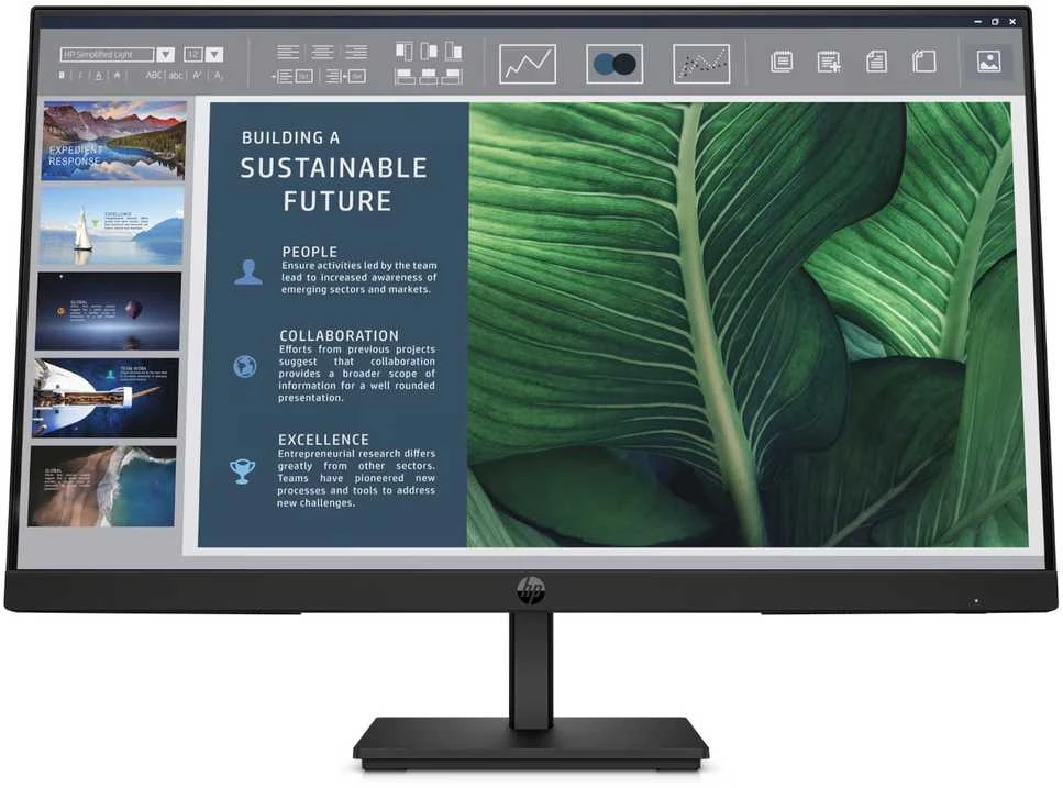HP 324pf Series 3 Pro FHD monitorius - 23,8 colio 1920x1080 FHD 250 nitų 100 Hz AG, IPS, HDMI/VGA/DisplayPort, pakreipiamas, 3 colių (pakeičia P24)