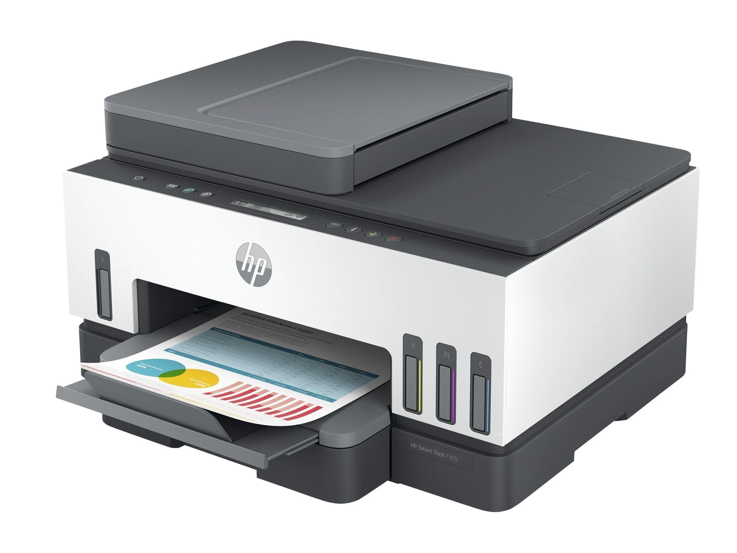 Hewlett Packard (HP) Daugiafunkcinis Spausdintuvas - HP Smart Tank 7305, Spausdinimas, Skenavimas, Kopijavimas, 12,000 Puslapių Juodas