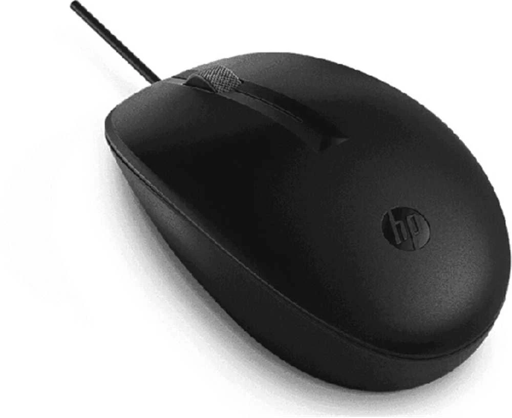 HP 125 USB Pelė su laidu, Sanitizable - Juodas