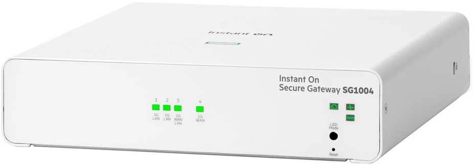Maršrutizatorius Hewlett Packard (HP) „Aruba Networks HPE Networking Instant On Secure Gateway“ 4 prievadų gigabitų SG1004