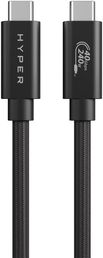 Targus „Hyper | HyperDrive Next“ USB4 C tipo našumo kabelis, 1,2 m | HD6500BKGL