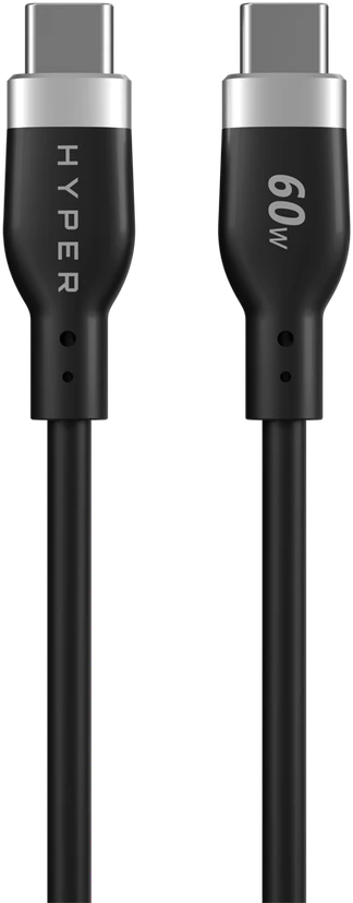 Targus „Hyper | HyperJuice“ USB-C silikoninis įkrovimo laidas | HJ4011BKGL