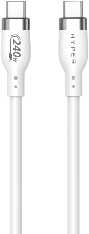Hyper Hiper | 1M silikoninis 240W USB-C įkrovimo laidas | USB-C į USB-C