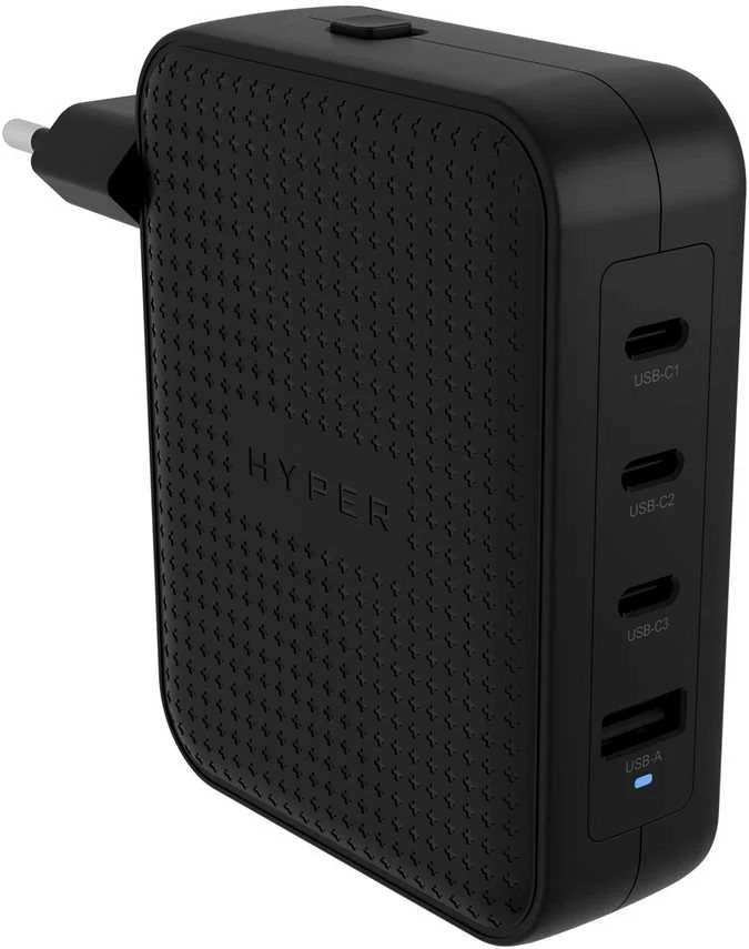 Targus „Hyper HyperJuice“ 145 W USB-C GaN kelioninis įkroviklis su 4 prievadais – „Baltas“