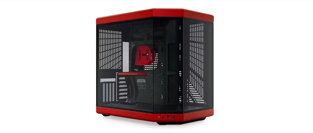 Hyte Y70 kompiuterio korpusas, Mid Tower, Standard – juodos spalvos / raudonos spalvos