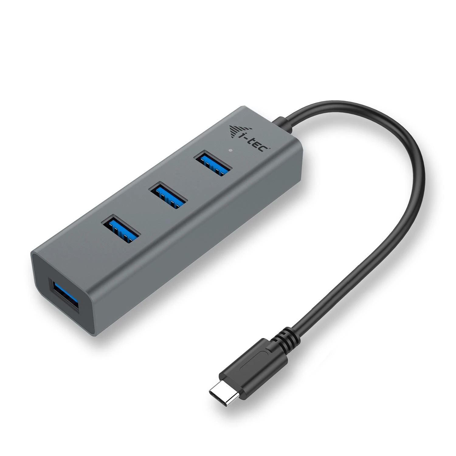 I-tec Metal C31HUBMETAL403 sąsajos šakotuvas USB 3.2 Gen 1 (3.1 Gen 1) Type-C 5000 Mbit/ai Pilka