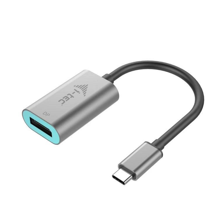 I-tec Metal C31METALDP60HZ vaizdo kabelio adapteris 0,15 m C tipo USB Ekranas Port Pilka, Turkis