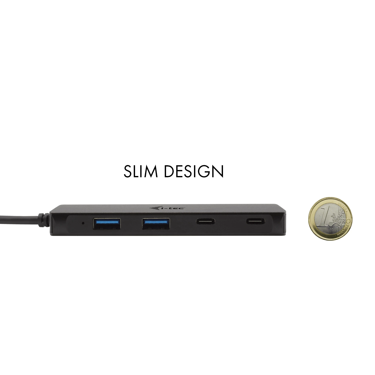 I-TEC USB-C metalinis stebulės 2xUSB 3.0 2xUSB-C 5Gbps be maitinimo adapterio, idealiai tinka nešiojamajam kompiuteriui Ultrabook Planšetė PC