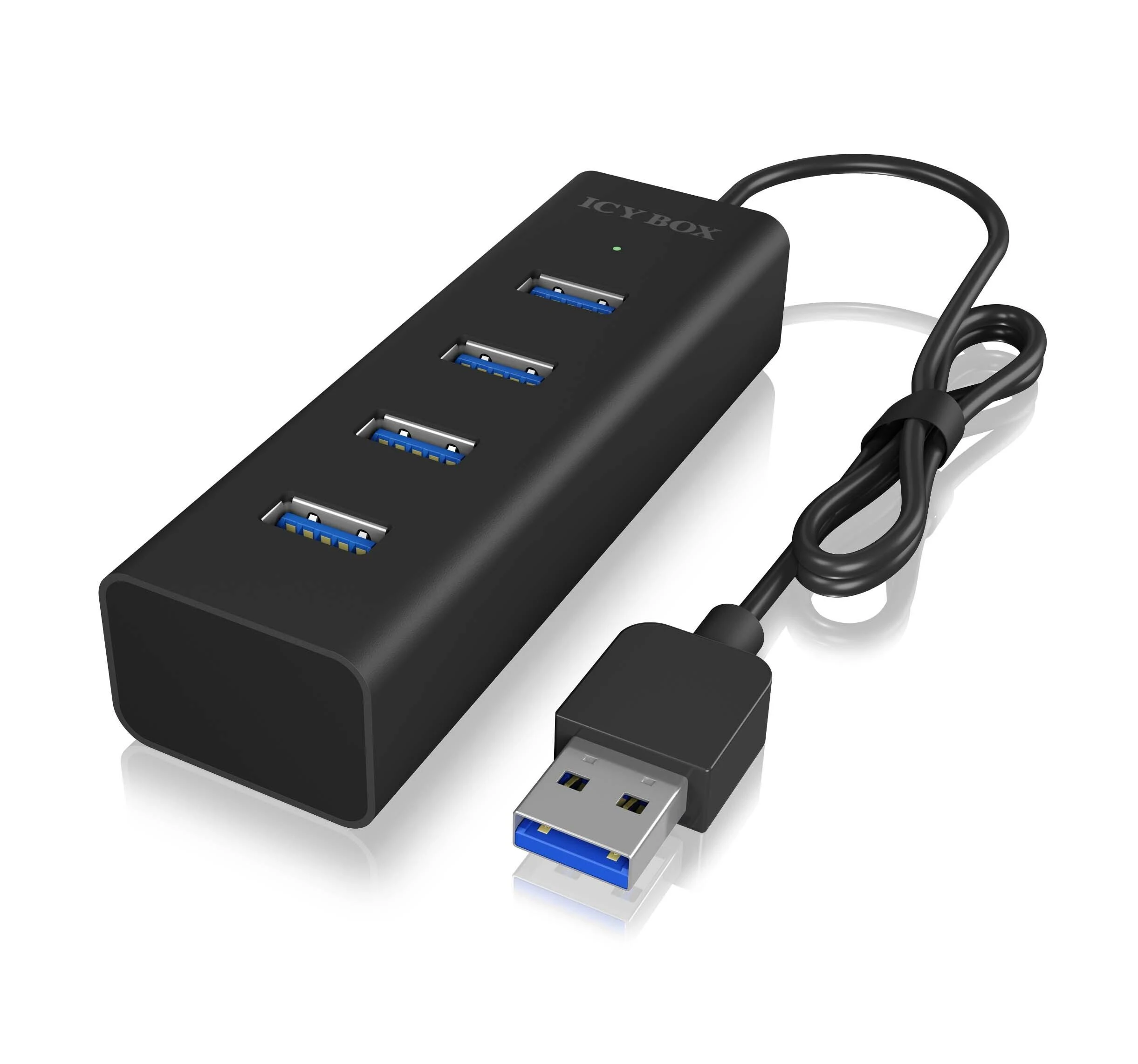 ICYBOX IB-HUB1409-U3 Icy Box 4x Port USB 3.0 Hub, Juodas