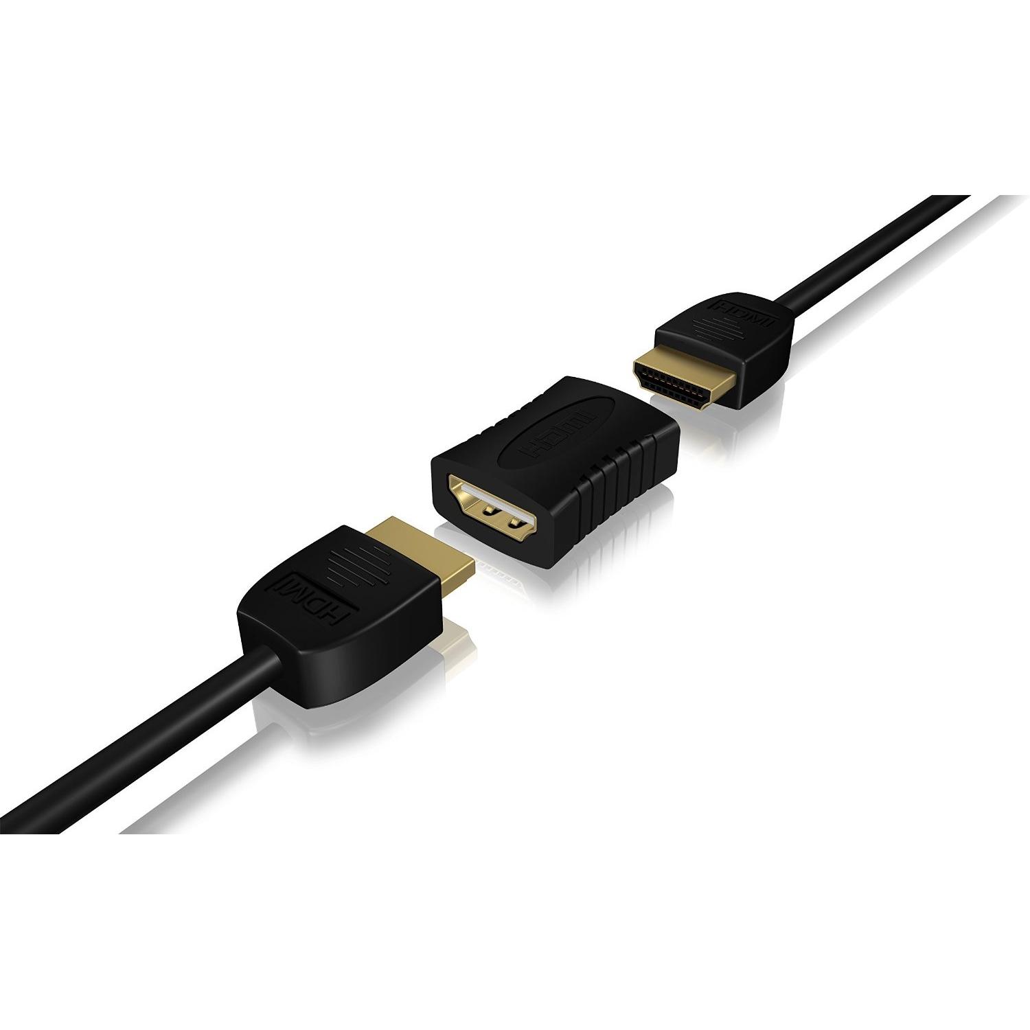 Icy Box AV adapteris HDMI – HDMI juodas (31604)
