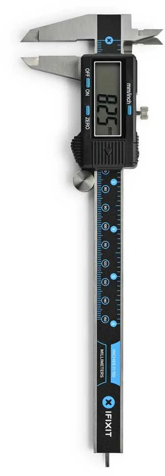 iFixit Digital Caliper, 0.01 mm to 150 mm – juodas, mėlynas
