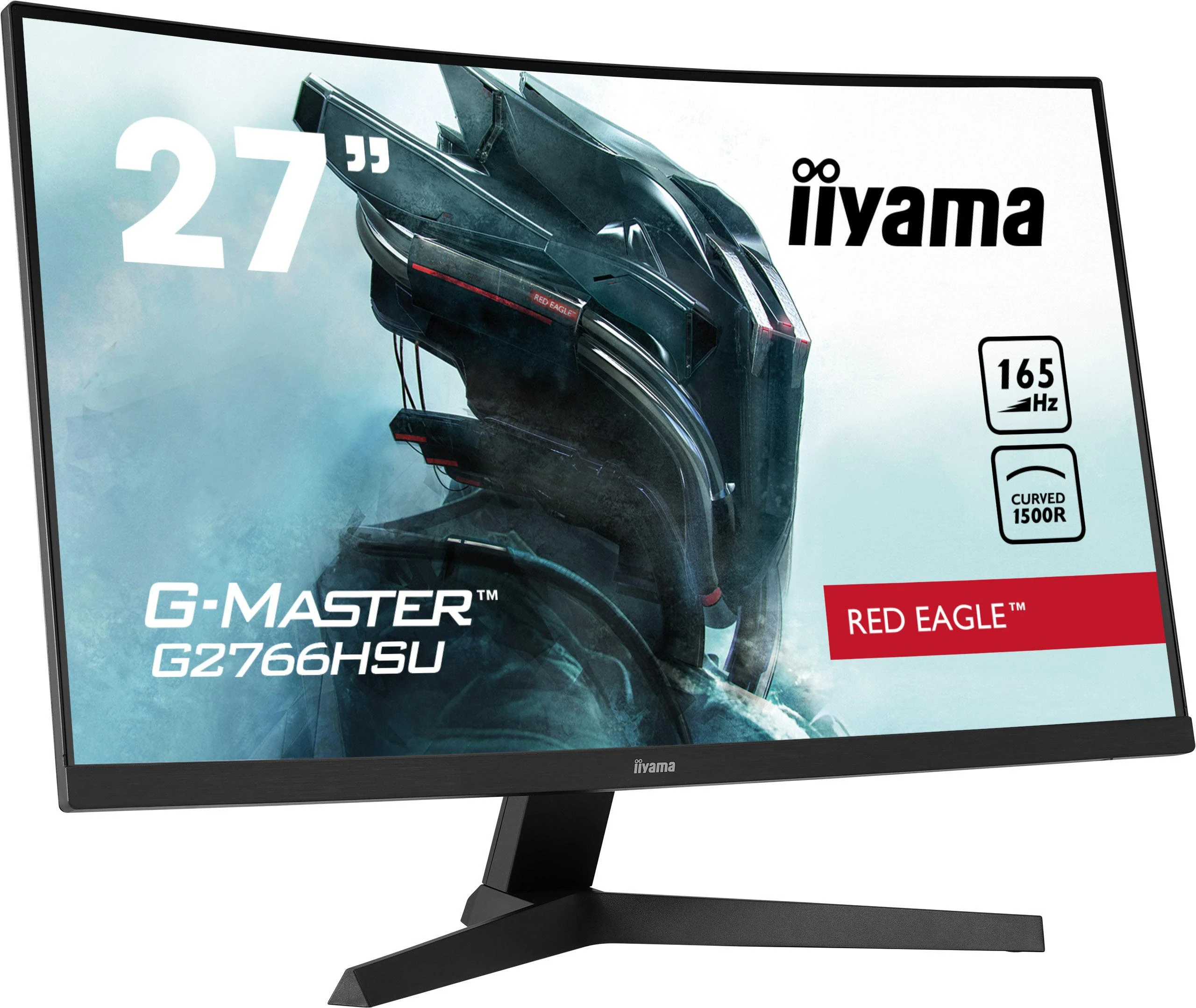 Monitorius IIYAMA G2766HSU-B1 27 colių ETE VA FHD Curved Gaming 1500R 16:9 3000:1 250cd/m2 1ms 2xHDMI
