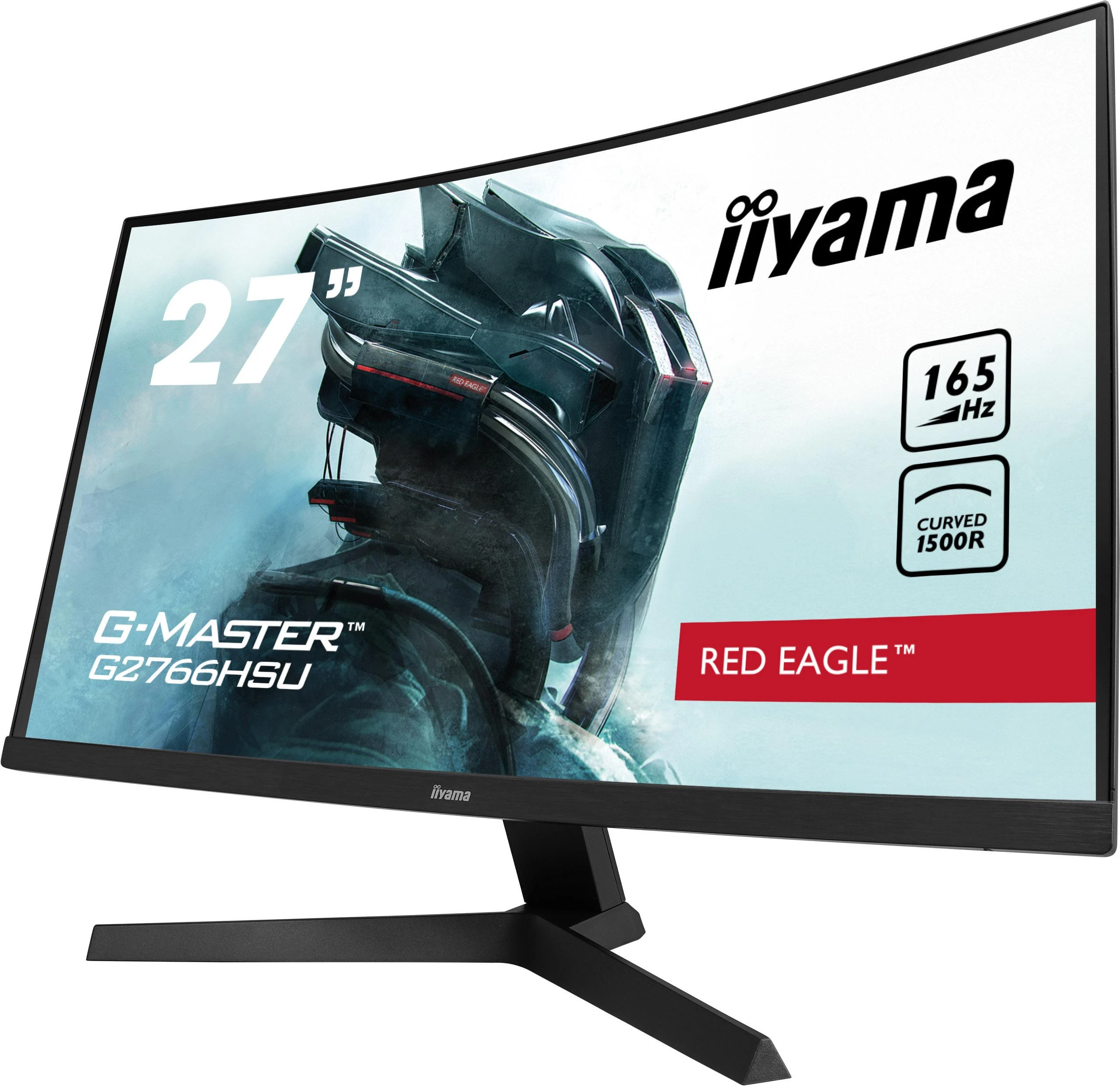 Monitorius IIYAMA G2766HSU-B1 27 colių ETE VA FHD Curved Gaming 1500R 16:9 3000:1 250cd/m2 1ms 2xHDMI