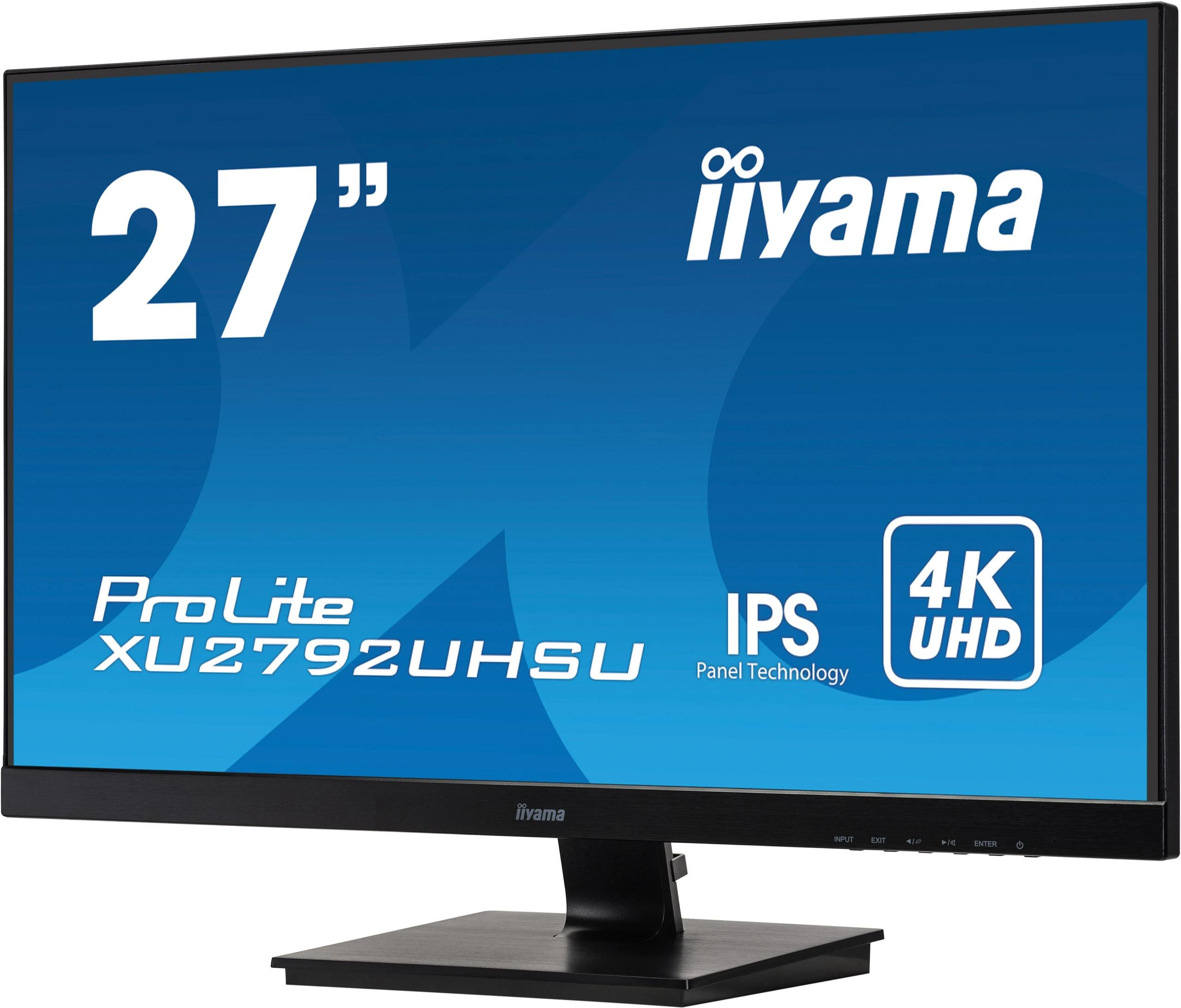 Monitorius iiyama ProLite XU2792UHSU-B1 LED ekranas 68,6 cm (27") 3840 x 2160 pikseliai 4K Ultra HD Juoda