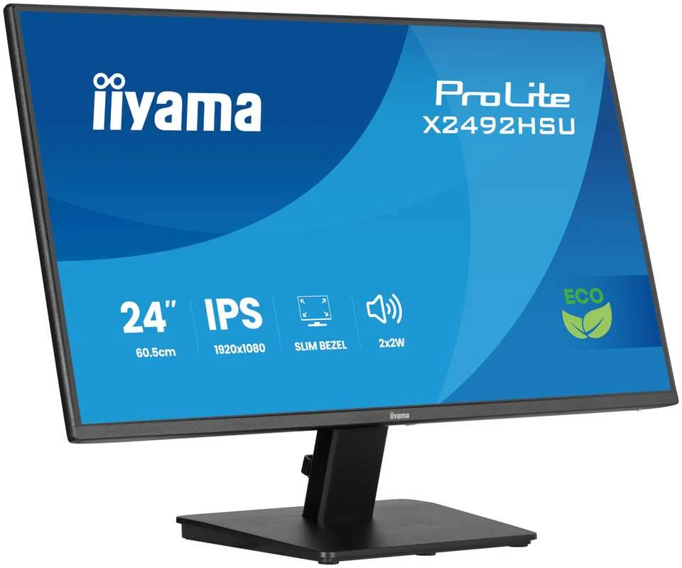 iiyama ProLite XB2492HSU-B1 computer monitorius 60.5 cm (23.8") 1920 x 1080 pikselių Full HD LED Juodas