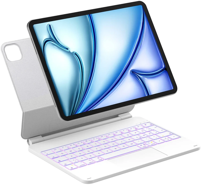 Klaviatūra Carruzzo Inateck KB09119 27,9 cm (11″) „Folio“ Balta