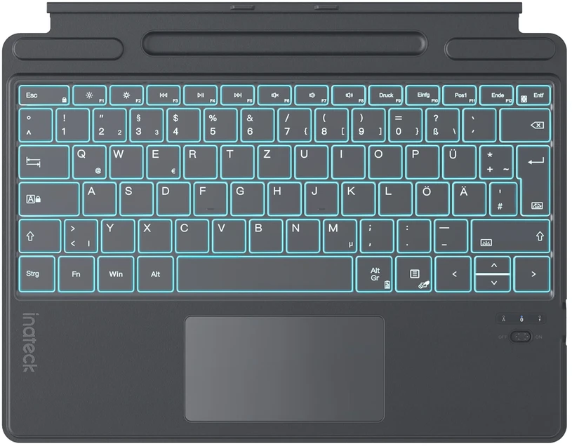 inateck Klaviatūra Surface pilka Surface Pro 8-11 Com. QWERTZ