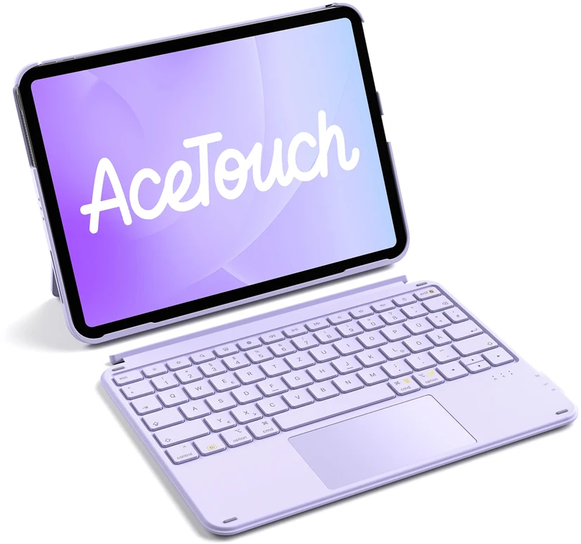 inateck Klaviatūra iPad 11 iPad Air 4/5Gen Com. QWERTZ violetinė
