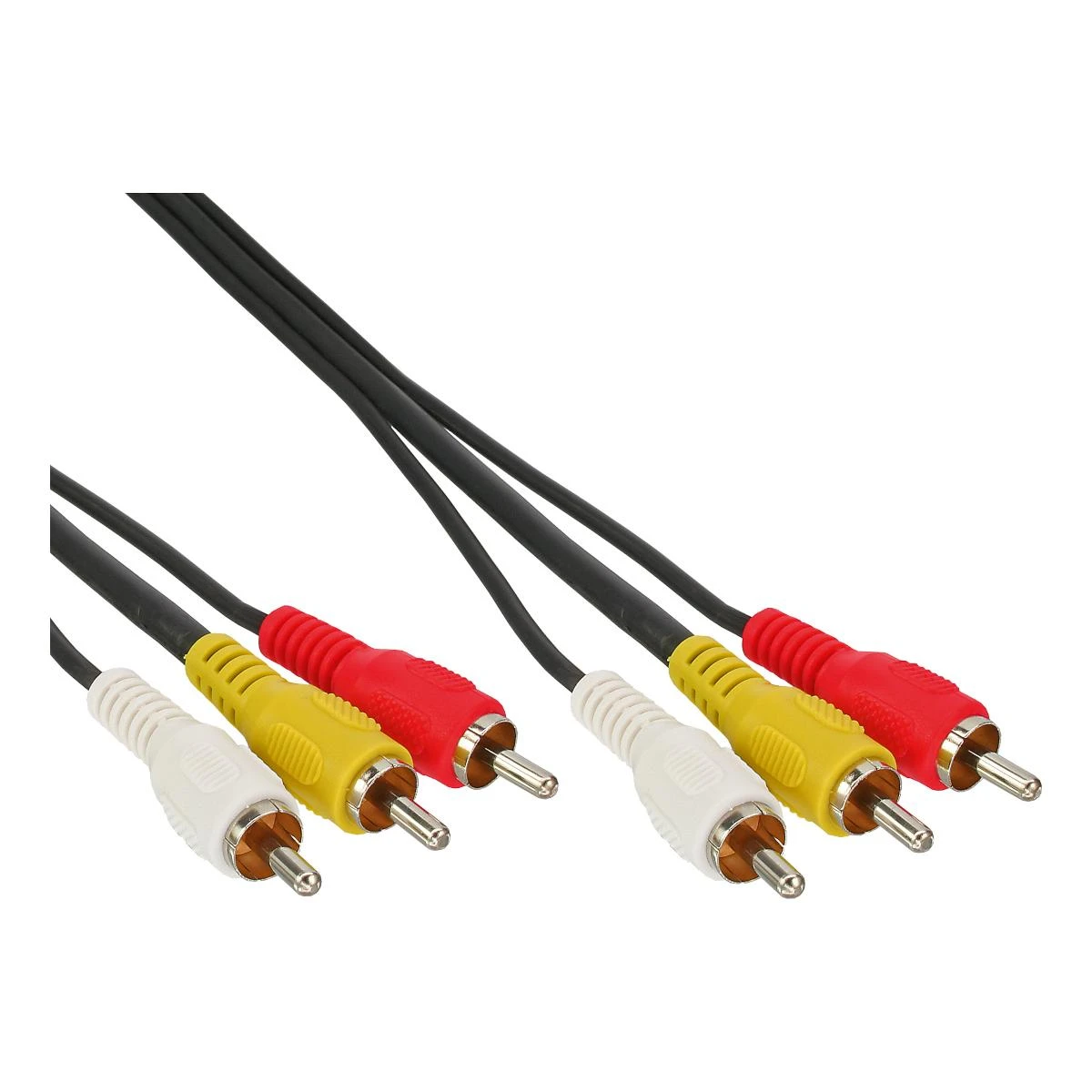 InLine 3x RCA į 3x RCA kabelio antgaliai