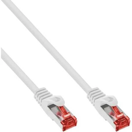 InLine 10m Cat.6 tinklo kabelis 1000 Mbit RJ45 - balta ( 76400W )