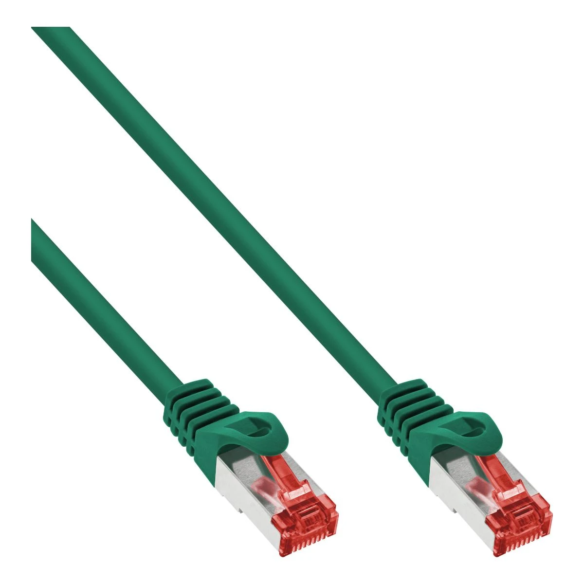 InLine Patch kabelis Cat.6, S/FTP (PiMf), 250MHz, žalios spalvos – 0,5m