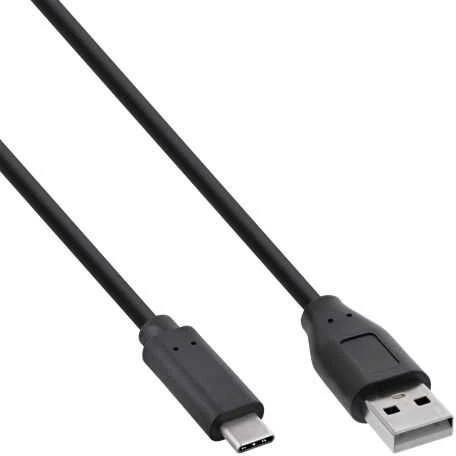Kabelis USB InLine USB-A - USB-C 3 m Juodas (35733)