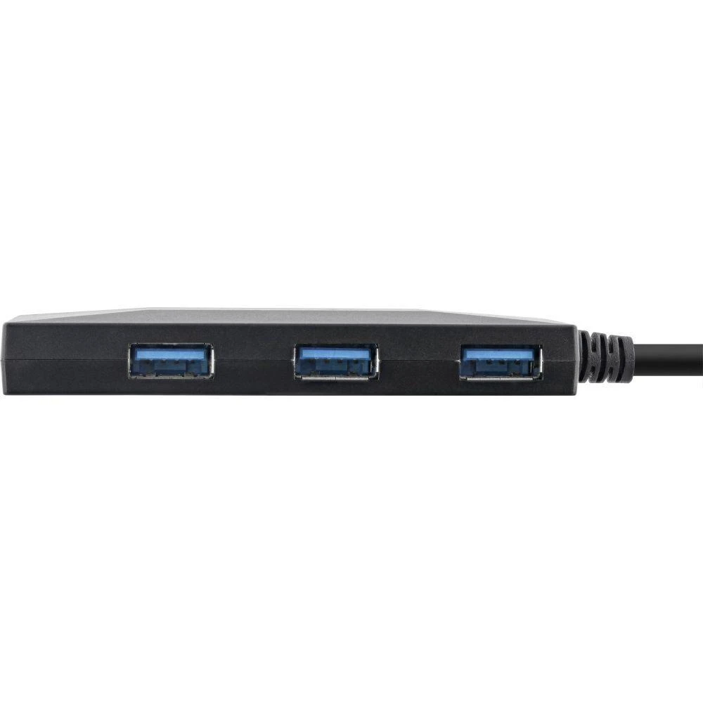 InLine USB 3.2 Gen 1 HUB USB Type-C iki 3 prievadų Type-A ir 2 Type-C su 3A maitinimo šaltiniu, juodas