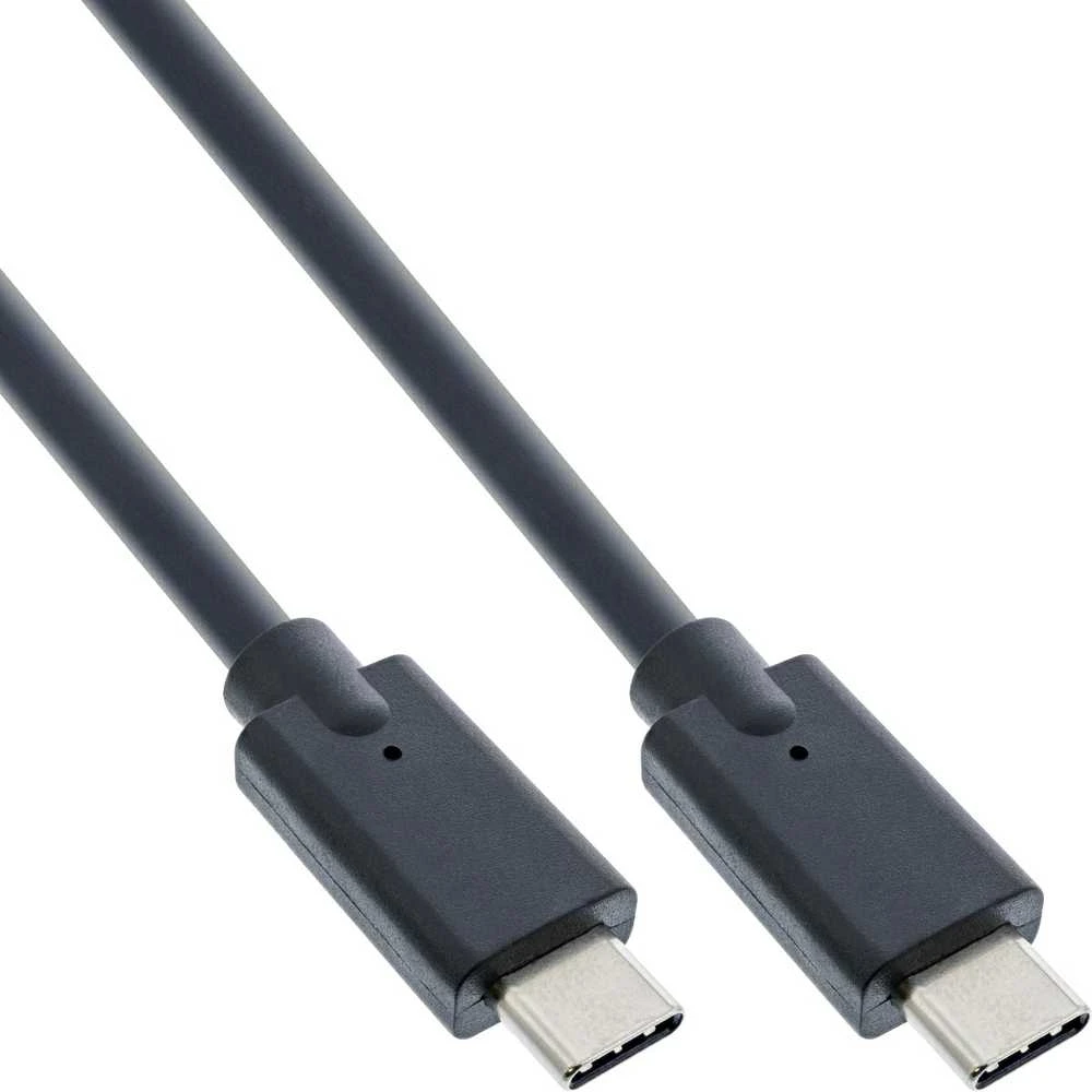 InLine USB 3.2 Gen.2 Cable, USB Type-C Male/Male, juodas – 1m