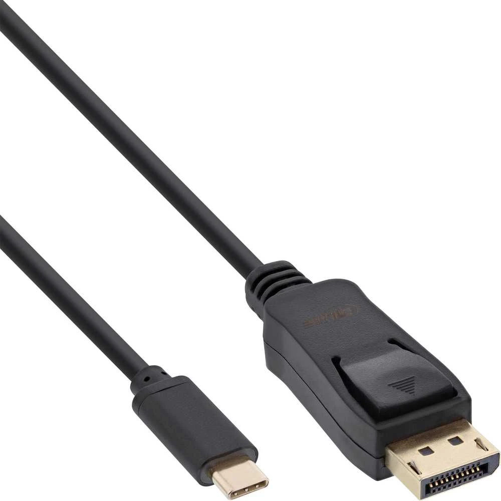 Kabelis USB InLine USB-C - DisplayPort 3 m Juodas (64123)
