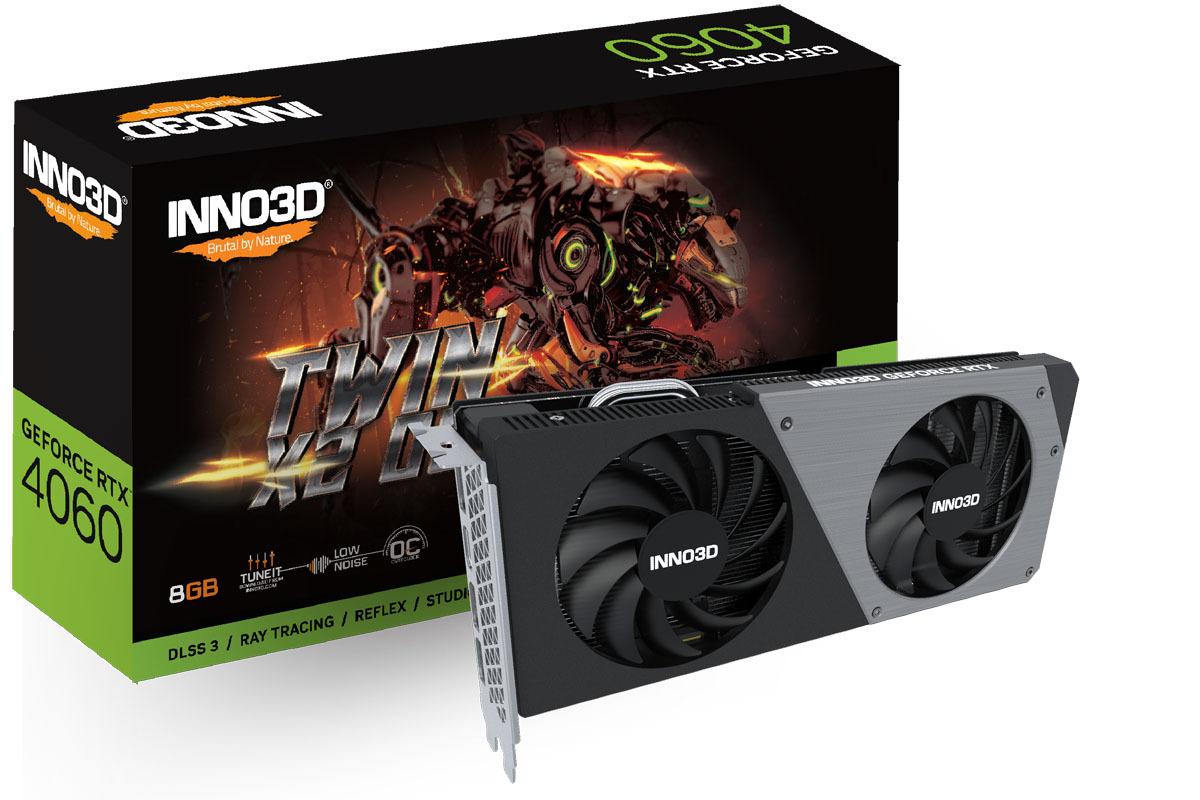 Vaizdo plokštė Inno3D GeForce RTX 4060 Twin X2 OC 8GB
