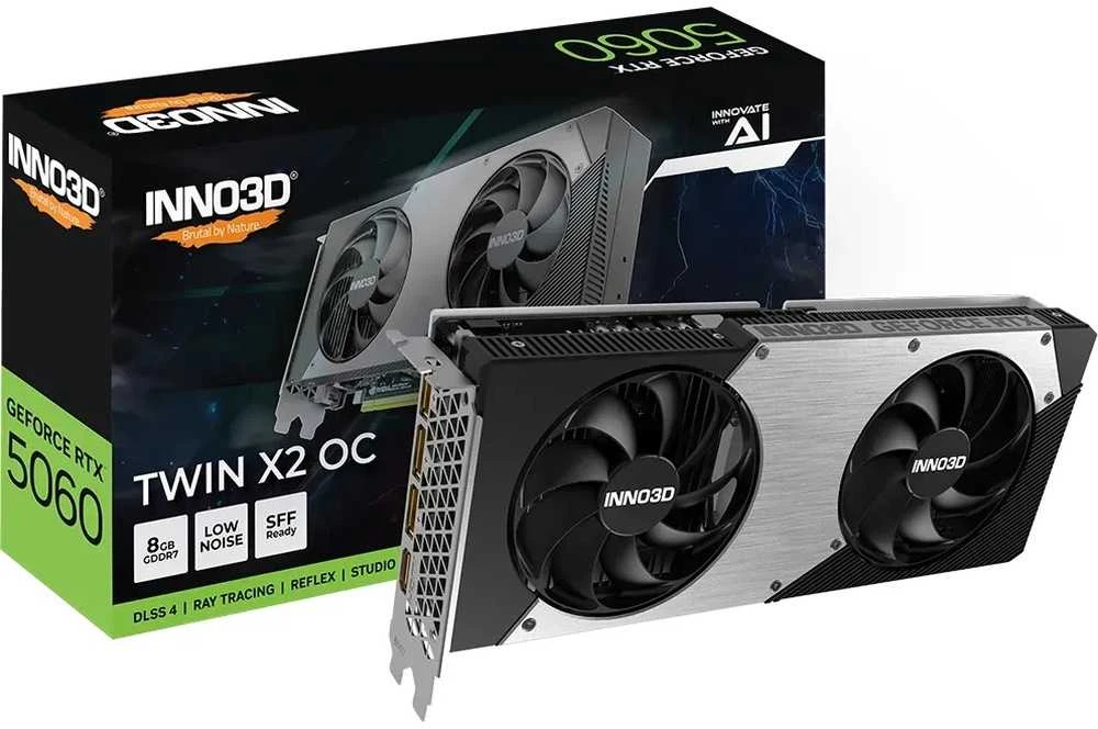 INNO3D RTX 5060 Twin X2 OC 8GB vaizdo plokštė