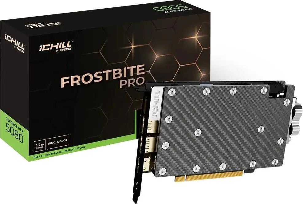 Vaizdo plokštė INNO3D iChill GeForce RTX 5080 Frostbite Pro NVIDIA 16 GB GDDR7