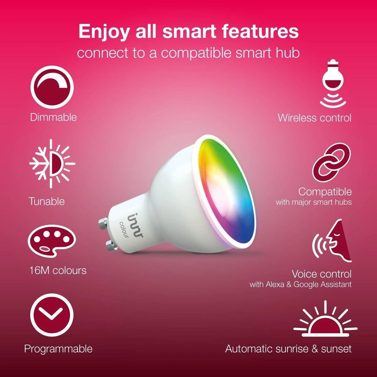 Innr Lighting INNR apšvietimas 1x GU10, Smart Spot spalva