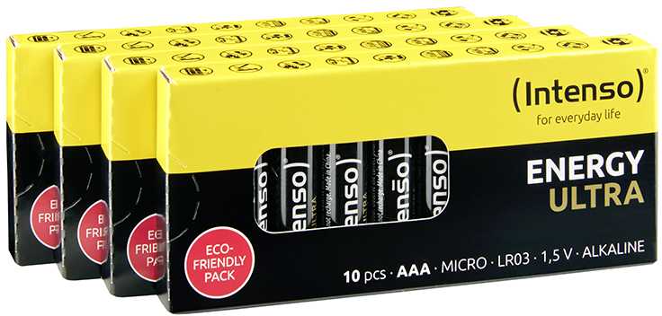 Intenso Batteries Energy Ultra AAA LR03 40er Pack - Baterija - Micro - Baterija - Micro (AAA)