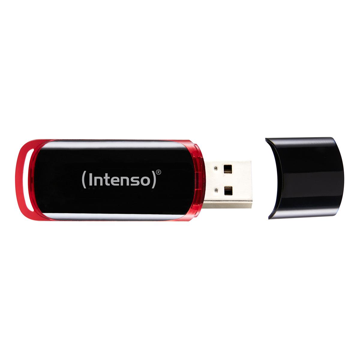 ATMINTINĖ 64 GB USB 2.0 Intenso 64 GB USB 2.0 A tipo juoda - raudona