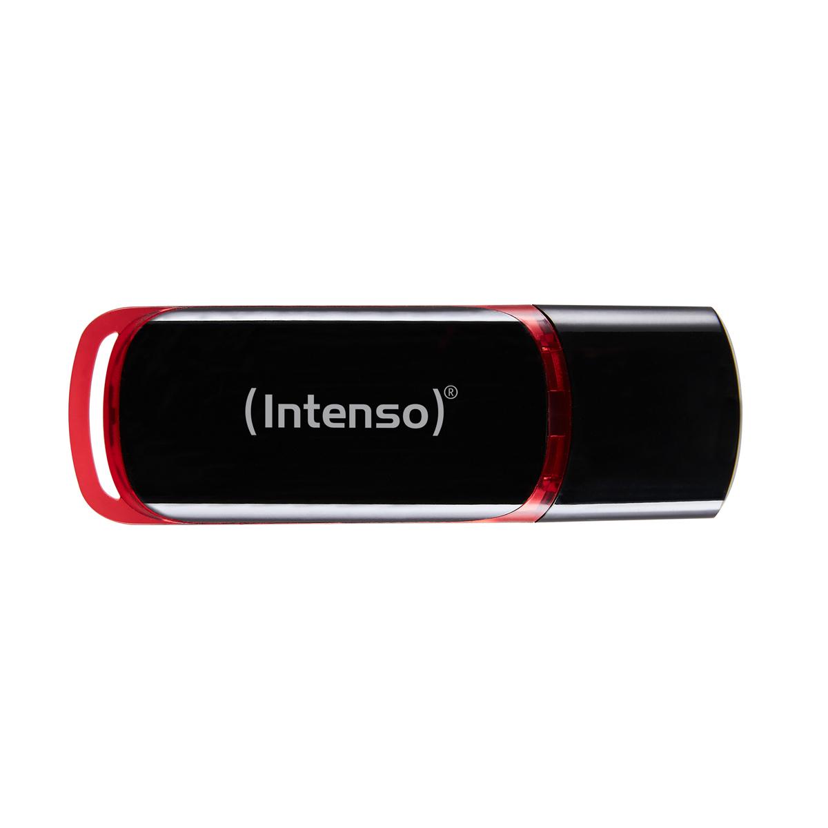 ATMINTINĖ 64 GB USB 2.0 Intenso 64 GB USB 2.0 A tipo juoda - raudona