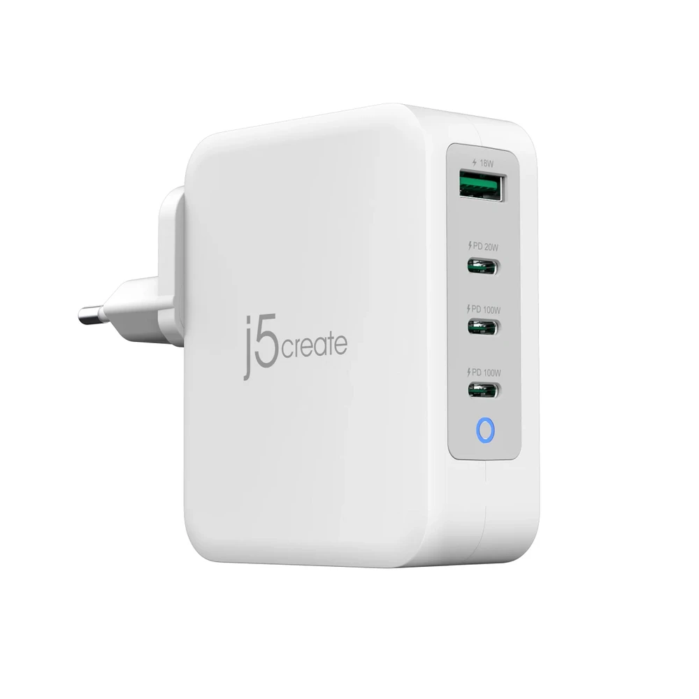 J5create – 130 W GaN USB-C 4 prievadų įkroviklis – ES