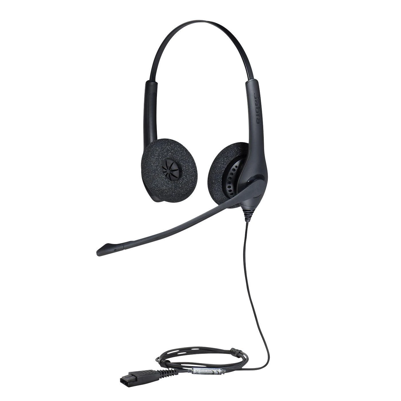 Jabra Biz 1500 Duo QD - Ausinės - su lankeliu ant galvos - Office/Call center - Juodas - Dvipusės - 0.95 m