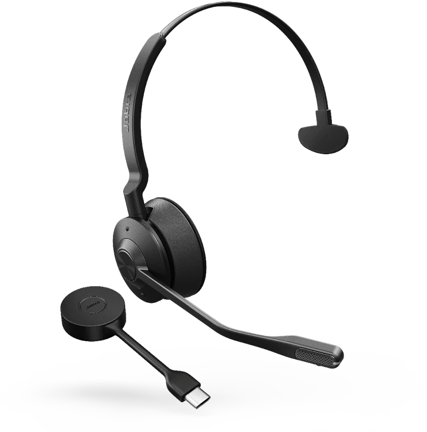 Jabra Engage 55 mono ausinės su USB-C adapteriu