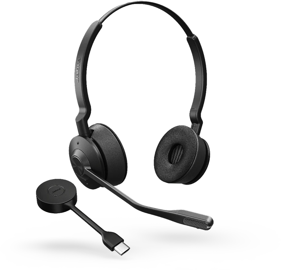 Jabra Engage 55 stereo ausinės su USB-C adapteriu