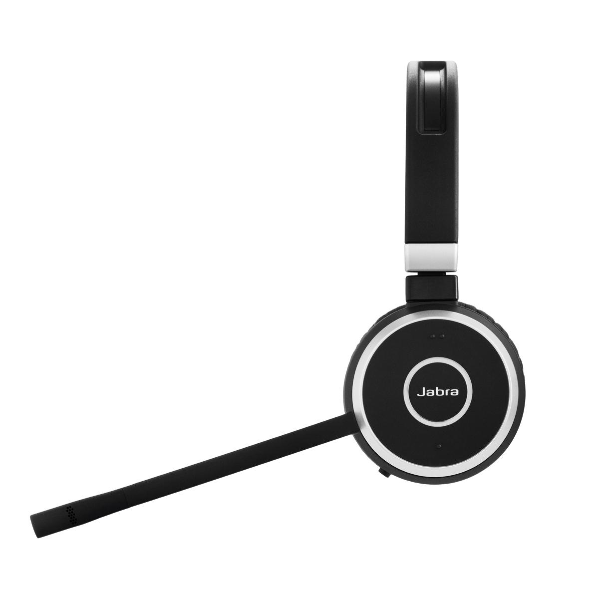 Jabra Evolve 65 UC Stereo - Ausinės - su lankeliu ant galvos - Office/Call center - Juodas - Dvipusės - China