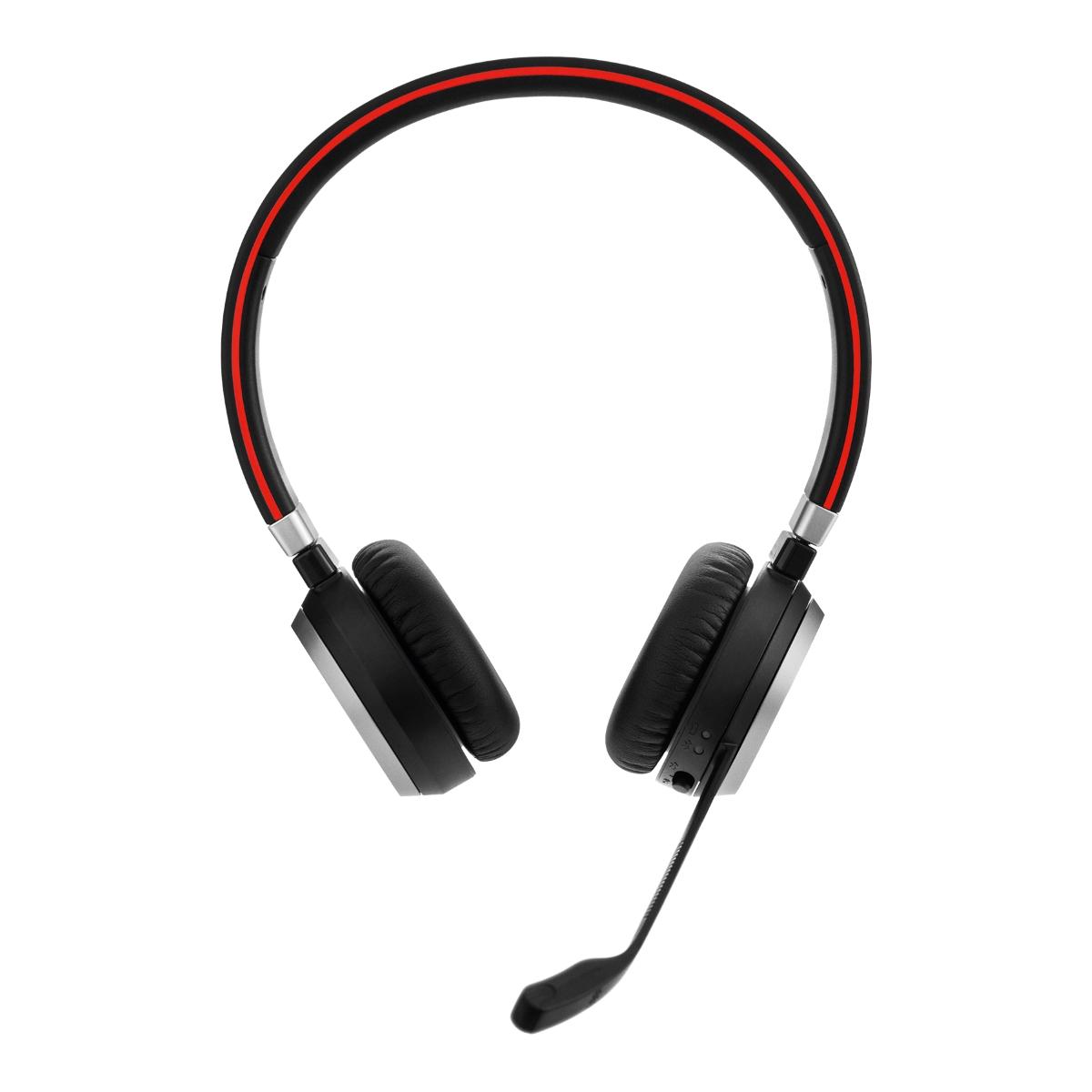 Jabra Evolve 65 UC Stereo - Ausinės - su lankeliu ant galvos - Office/Call center - Juodas - Dvipusės - China