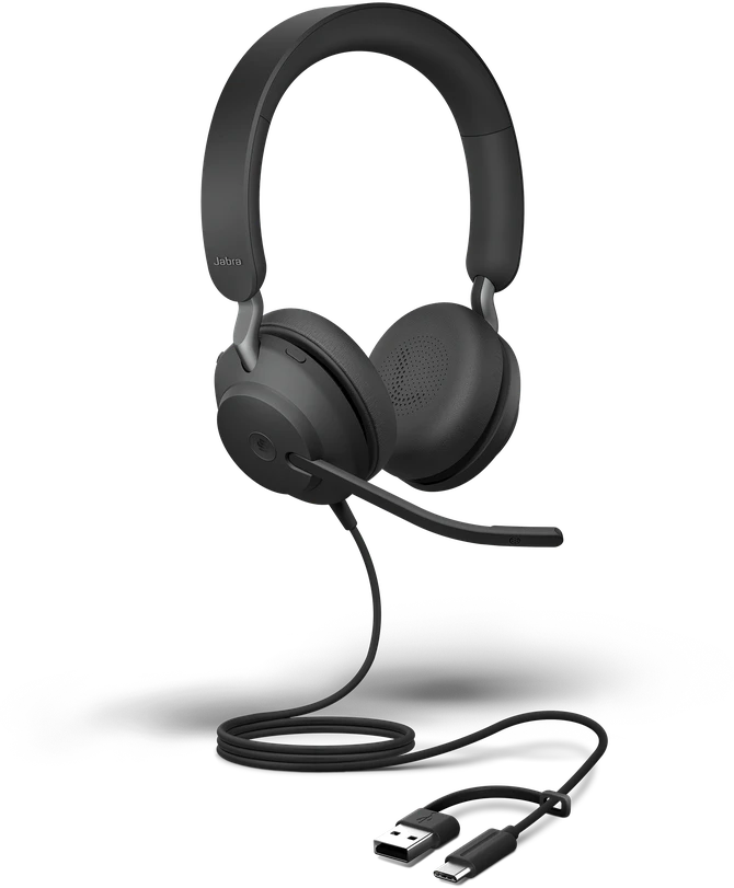 Ausinės JABRA EVOLVE2 40 SE USB C/A UC - STEREO