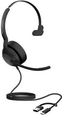 Ausinės JABRA EVOLVE2 50 USB C/A UC - MONO W/O BLUETOOTH