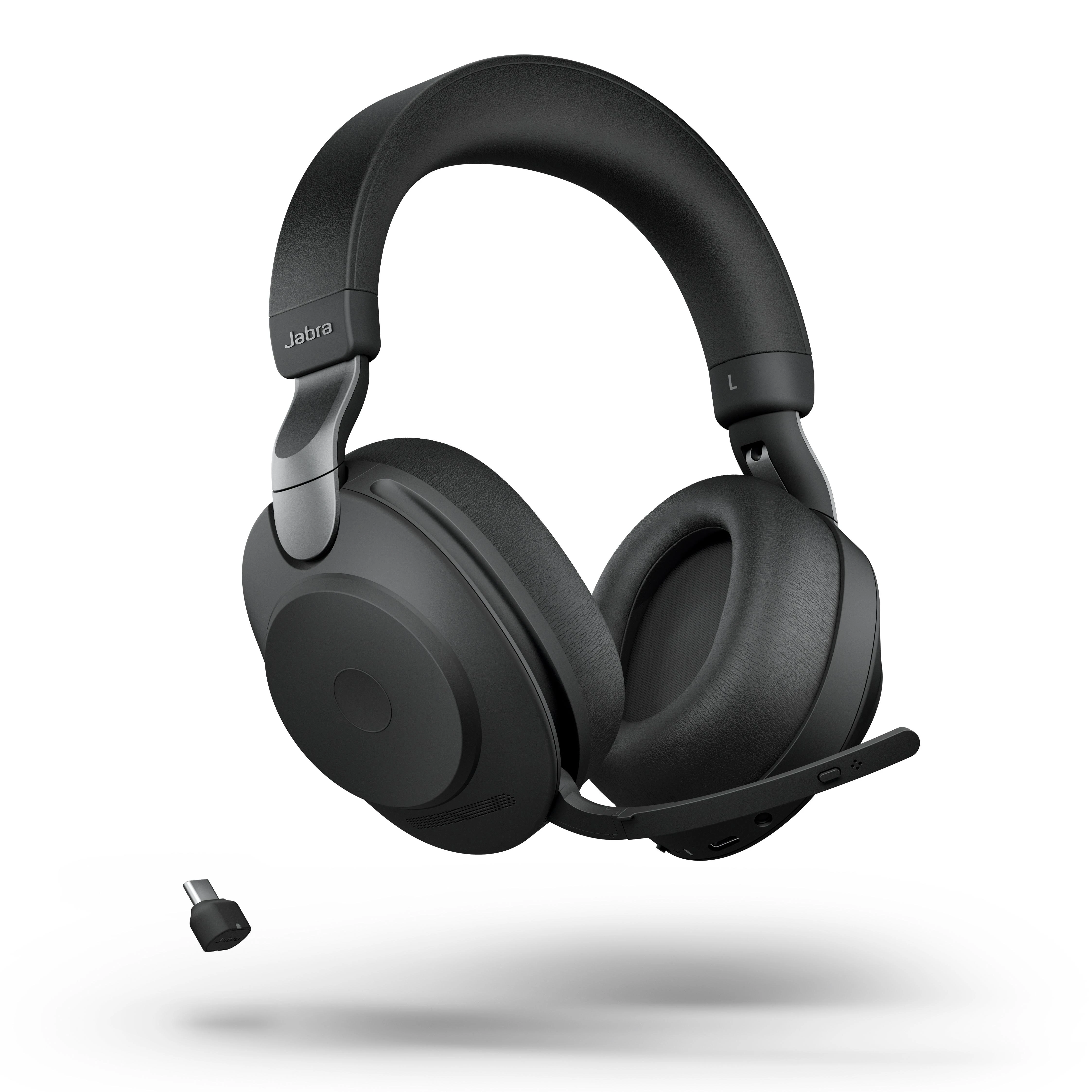 Ausinės Jabra Evolve2 85 MS + Įkrovimo stotelė + Link 380c Juodas