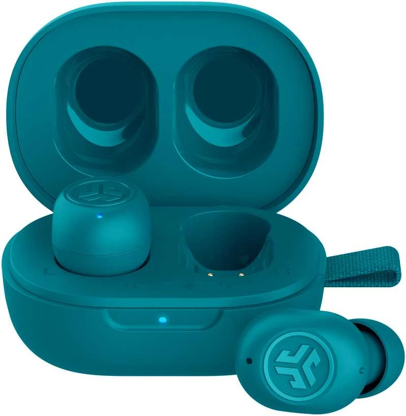 Jlab JBuds Mini True Belaidės Earbuds – Aqua Bluetooth į ausis įdedamos ausinės, integruotas mikrofonas
