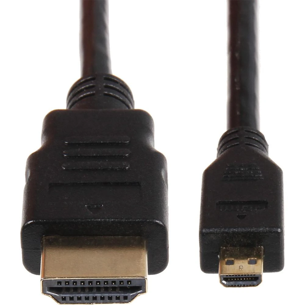 Micro-HDMI į HDMI kabelio jungtis