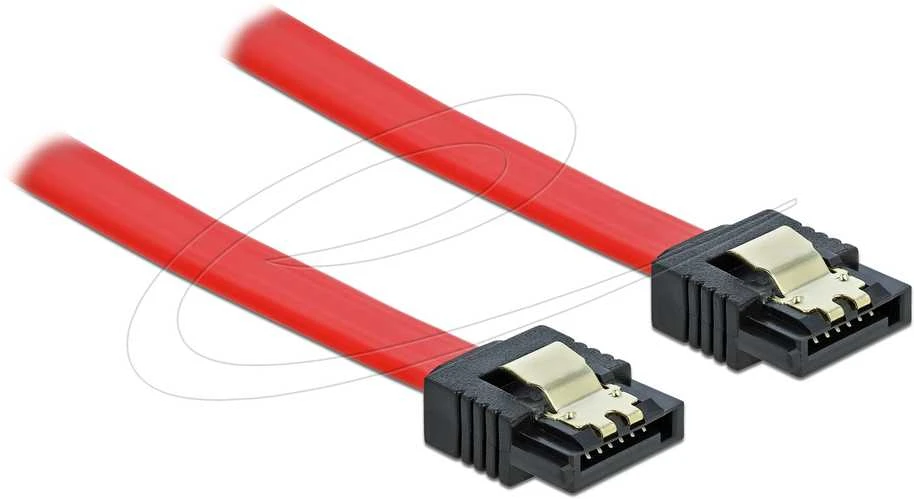 DELOCK Cable SATA 6 Gb/s 30cm tiesus/tiesus