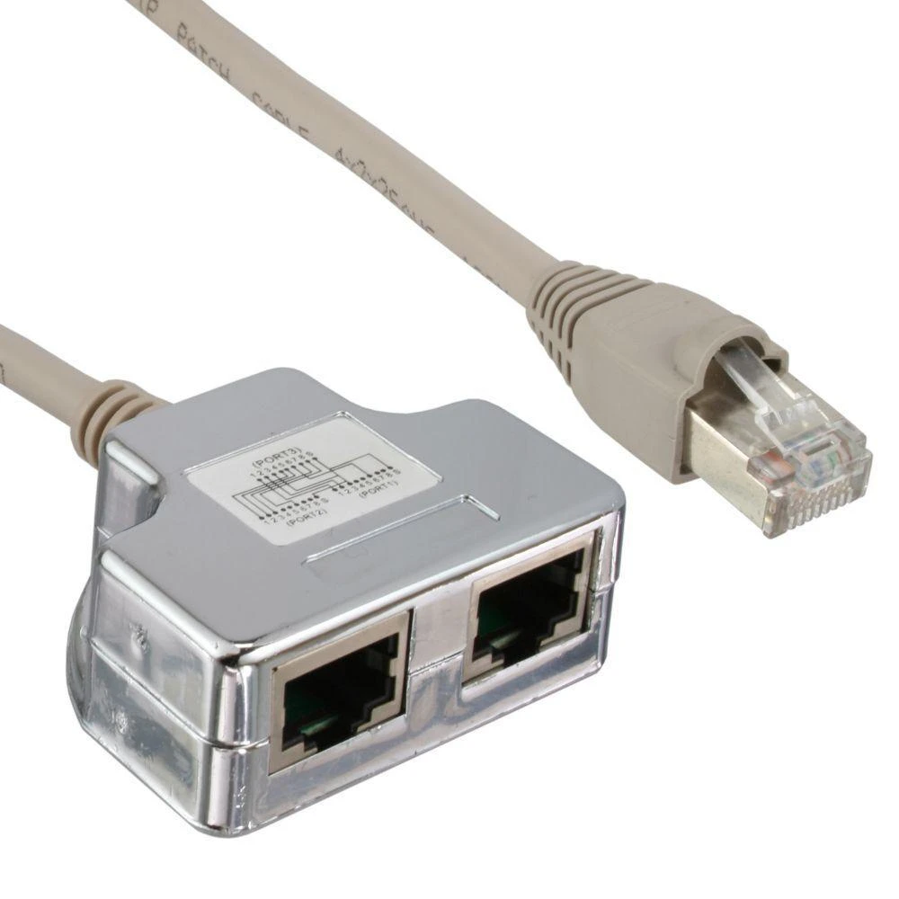 InLine T- Adapteris Splitter, Cat.5e, RJ45 8P8C (69995)