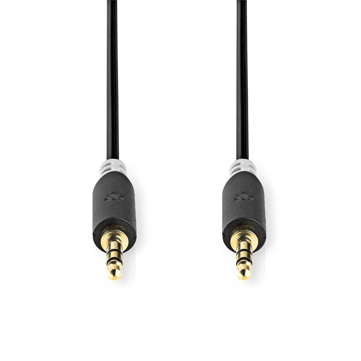 3,5 mm stereo garso kabelio jungtys iš arti